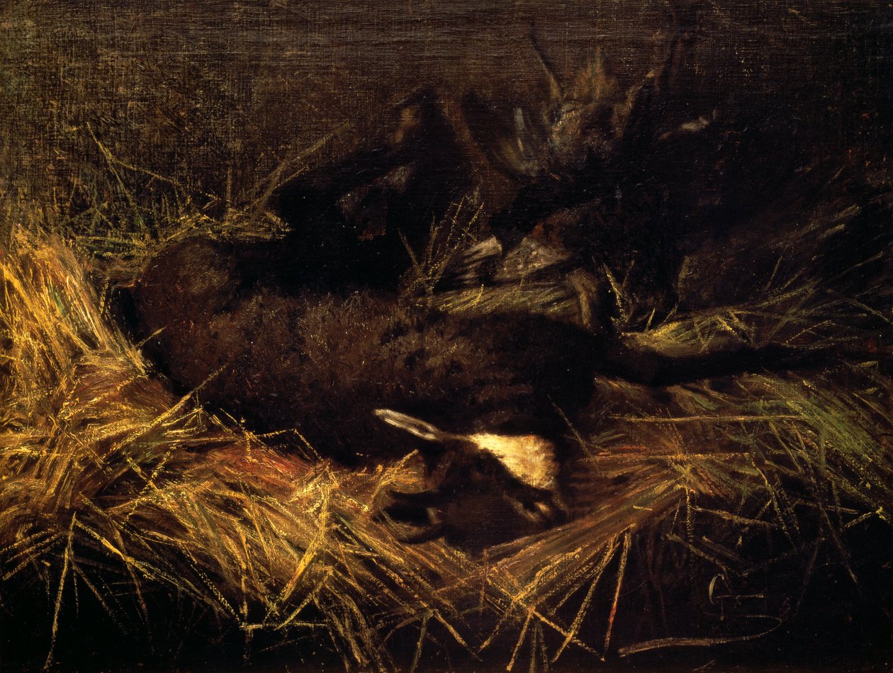 Camoscio morto da Giovanni Segantini