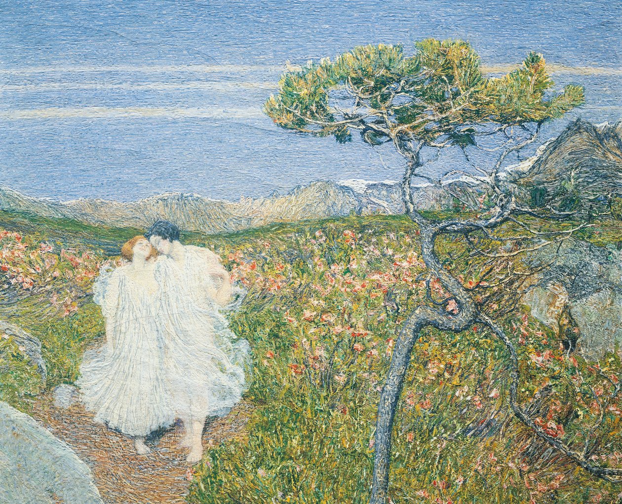 Amore alla Fonte della Vita (dettaglio) da Giovanni Segantini
