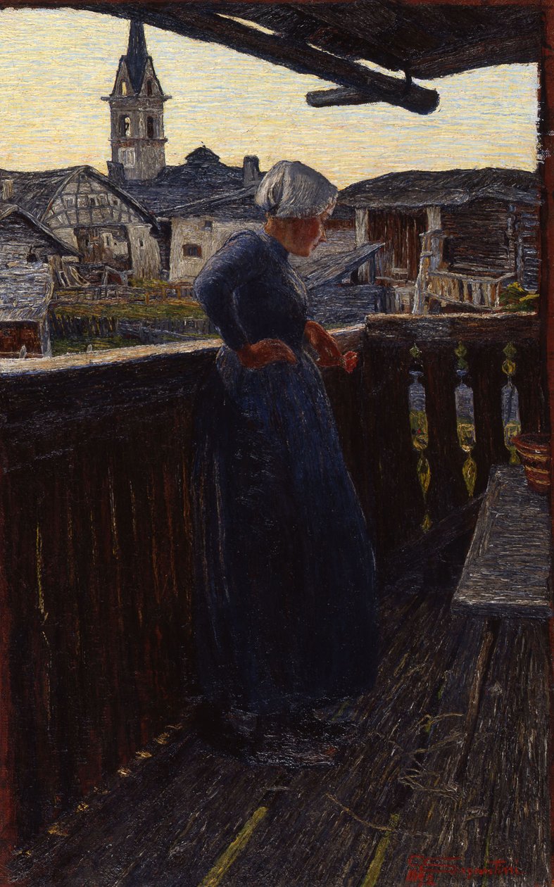Sul balcone da Giovanni Segantini
