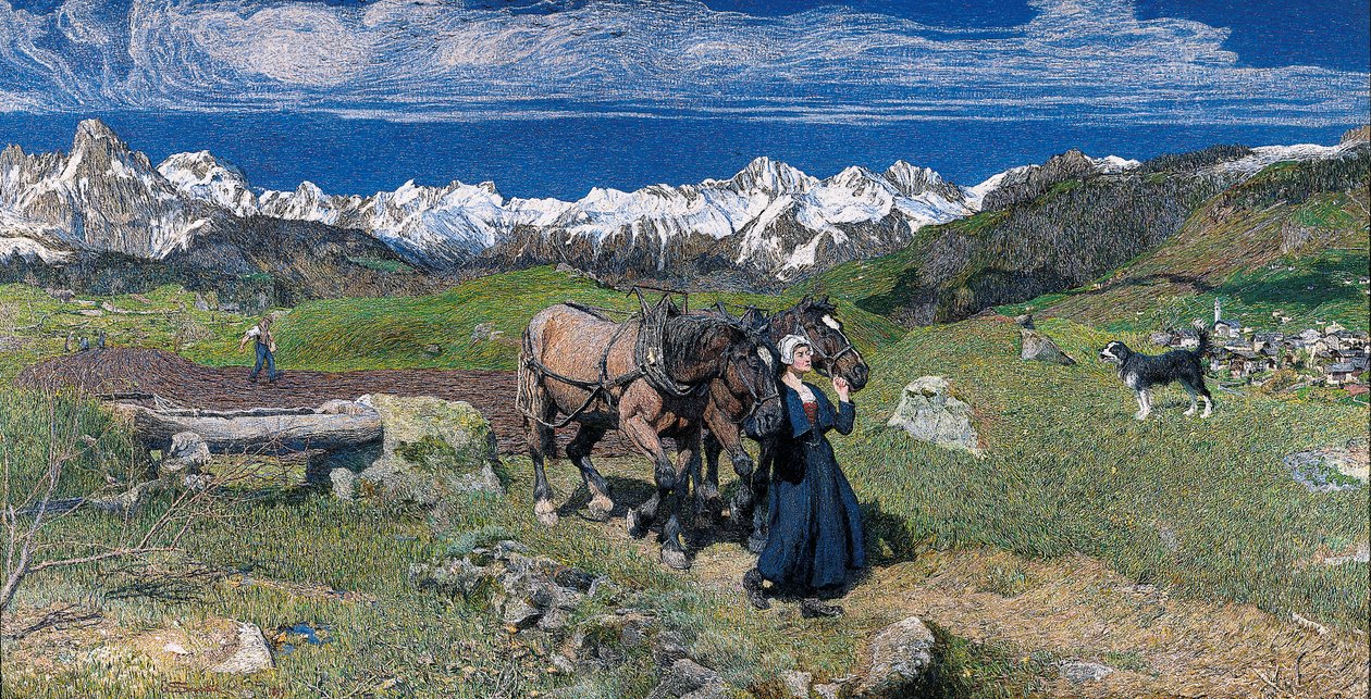 Primavera nelle Alpi, 1897 da Giovanni Segantini