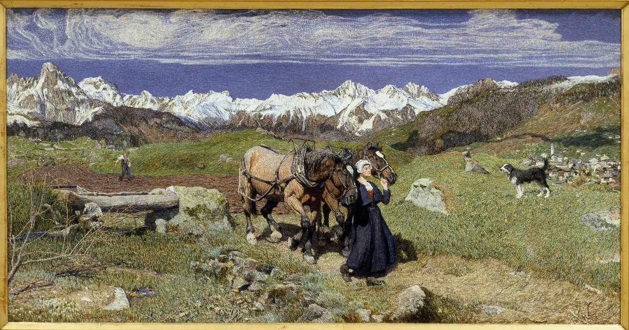 Le Alpi in primavera da Giovanni Segantini