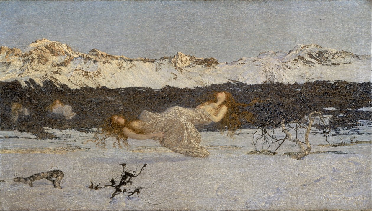 Il castigo della lussuria da Giovanni Segantini