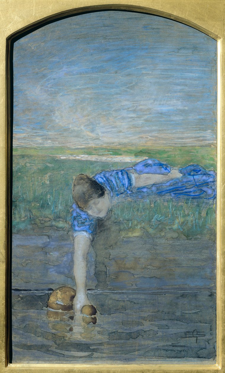 Donne al fiume da Giovanni Segantini