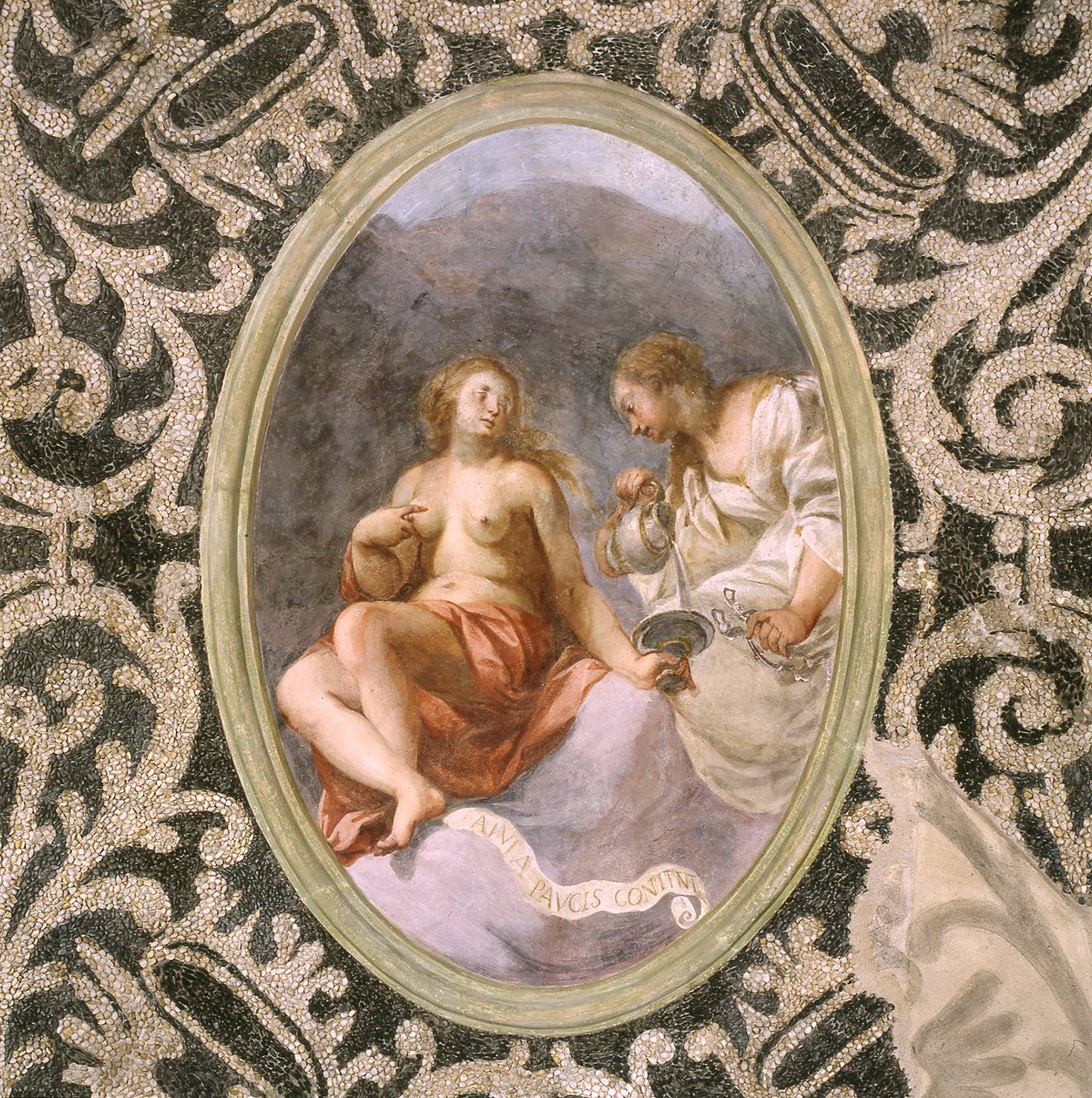 Figure femminili, soffitto della grotta da Giovanni Stefano Danedi