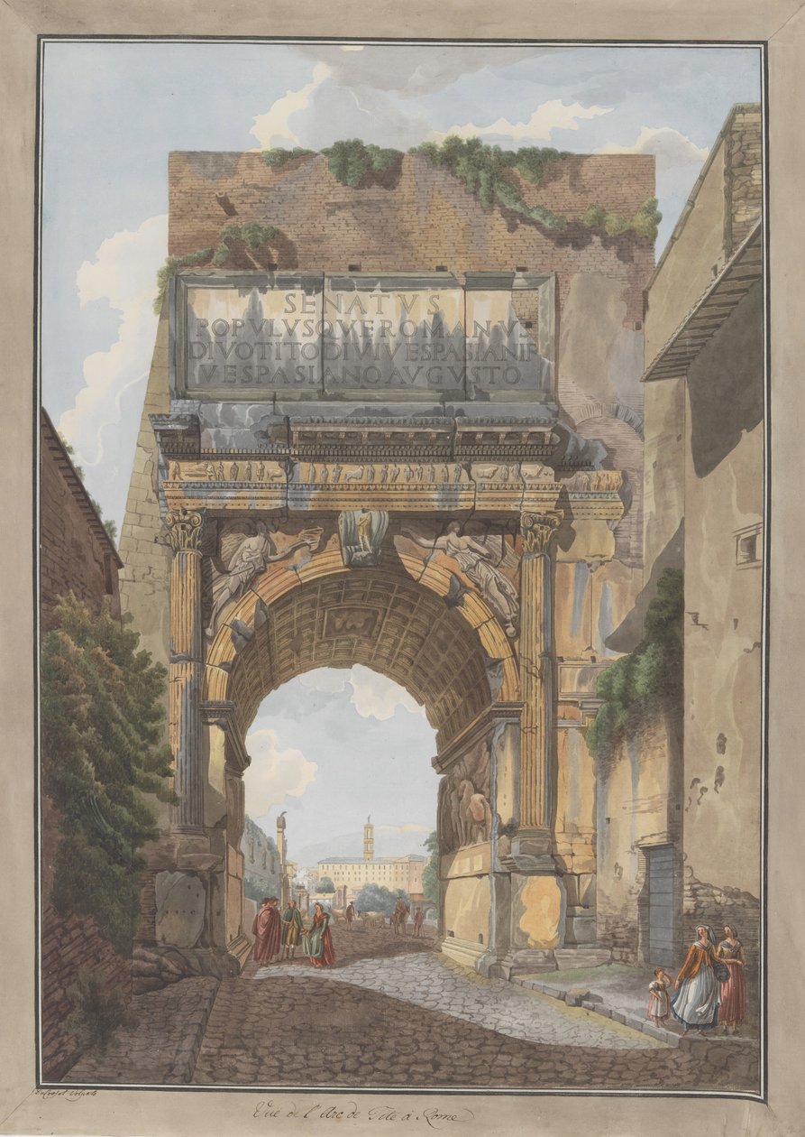 Arco di Tito da Giovanni Volpato, Louis Ducros