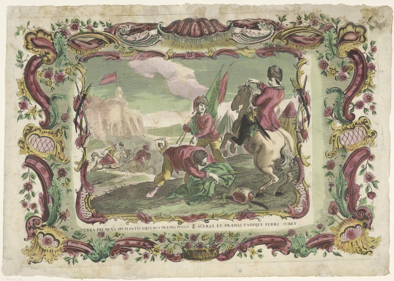Soldati in una battaglia per un forte da Giovanni Volpato (possibly)