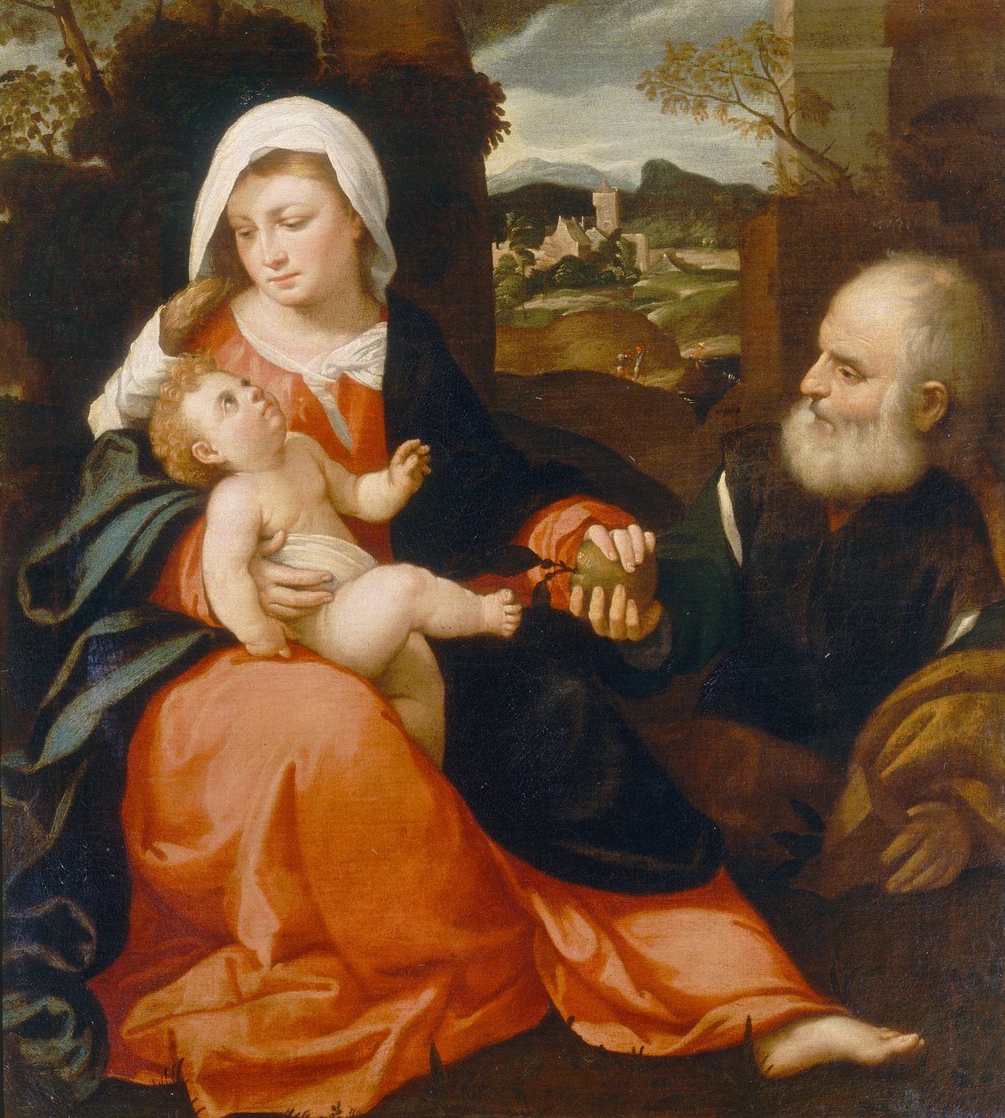 Sacra Famiglia da Giovanni de Busi Cariani