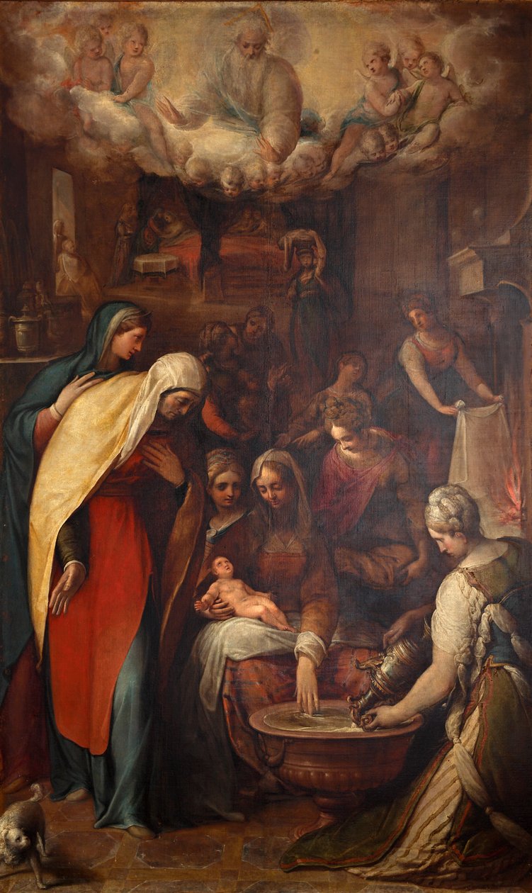 La Natività della Beata Vergine Maria, fine del XVI sec. da Giovanni de Vecchi