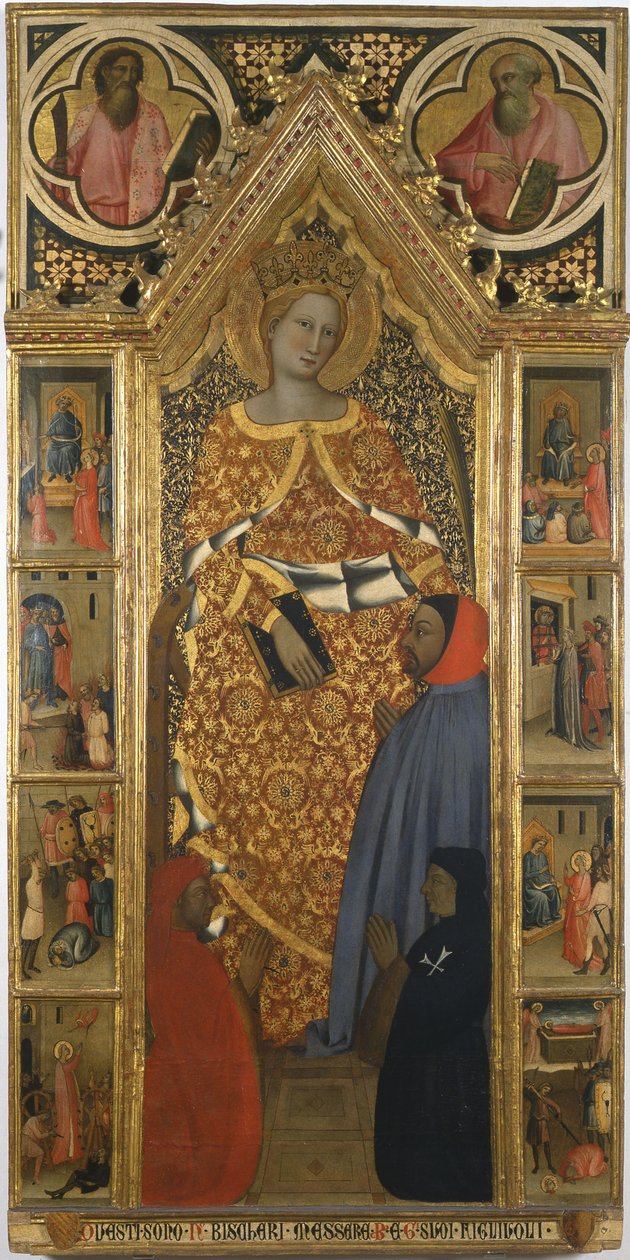 Santa Caterina con scene della sua vita da Giovanni del Biondo