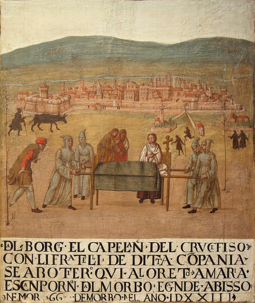 Pellegrinaggio della Compagnia del Crocifisso a Loreto, prima metà del XVI sec. da Giovanni del Leone