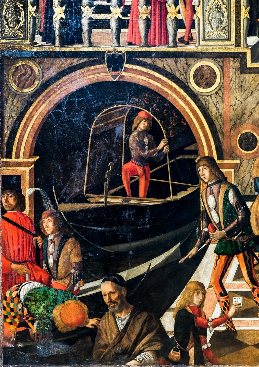 La guarigione miracolosa della figlia di Benvegnudo da San Polo grazie a una reliquia della croce, 1502 circa (olio su tela) da Giovanni di Niccolo Mansueti