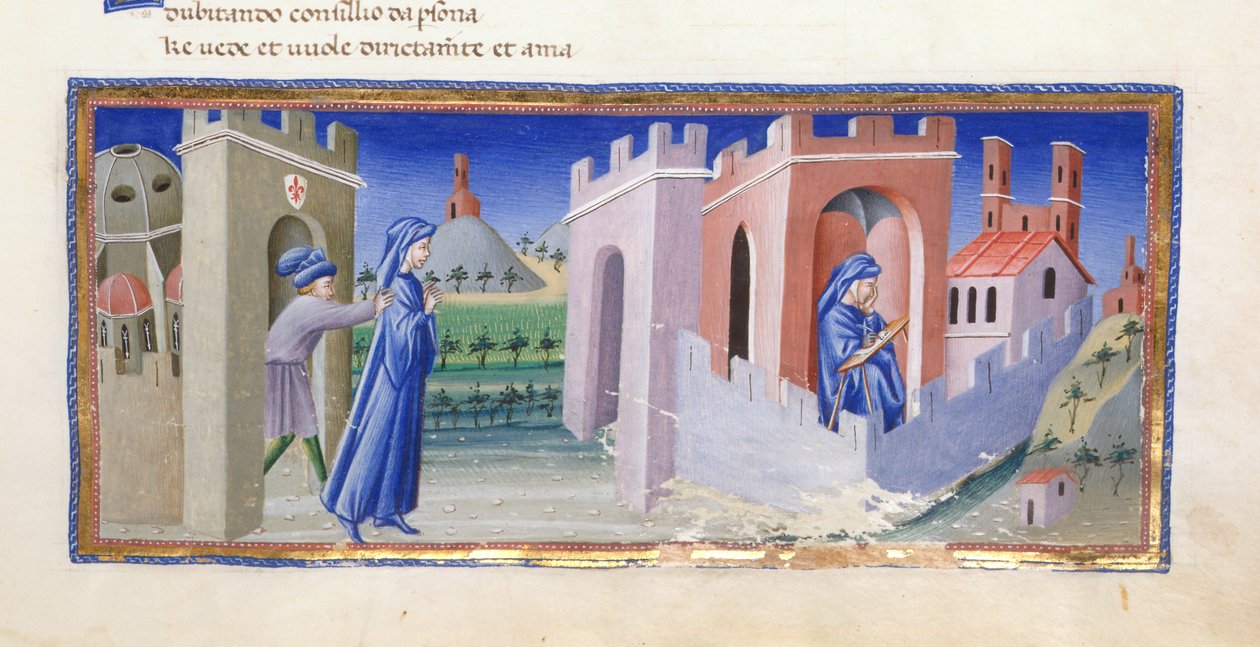 Dante espulso da Firenze, e che compone il suo poema in esilio, dal Paradiso nella 