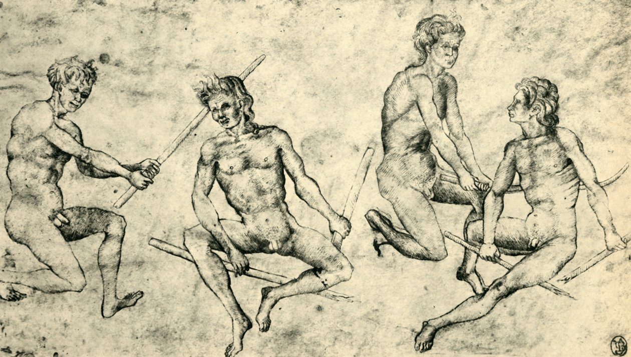 Quattro uomini nudi da Giovanni di Paolo