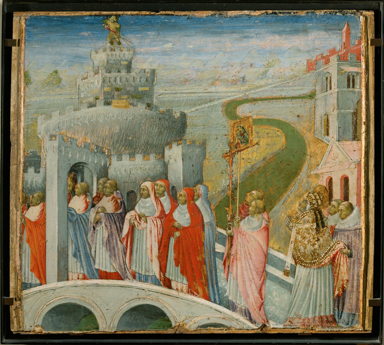 La processione di San Gregorio al Castello di Saint-Ange - La processione di San Gregorio a Castel Sant