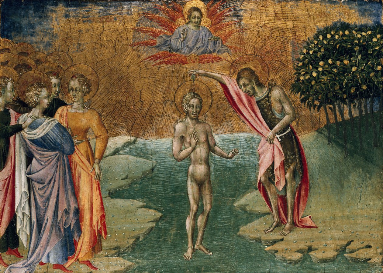 Il battesimo di Cristo da Giovanni di Paolo