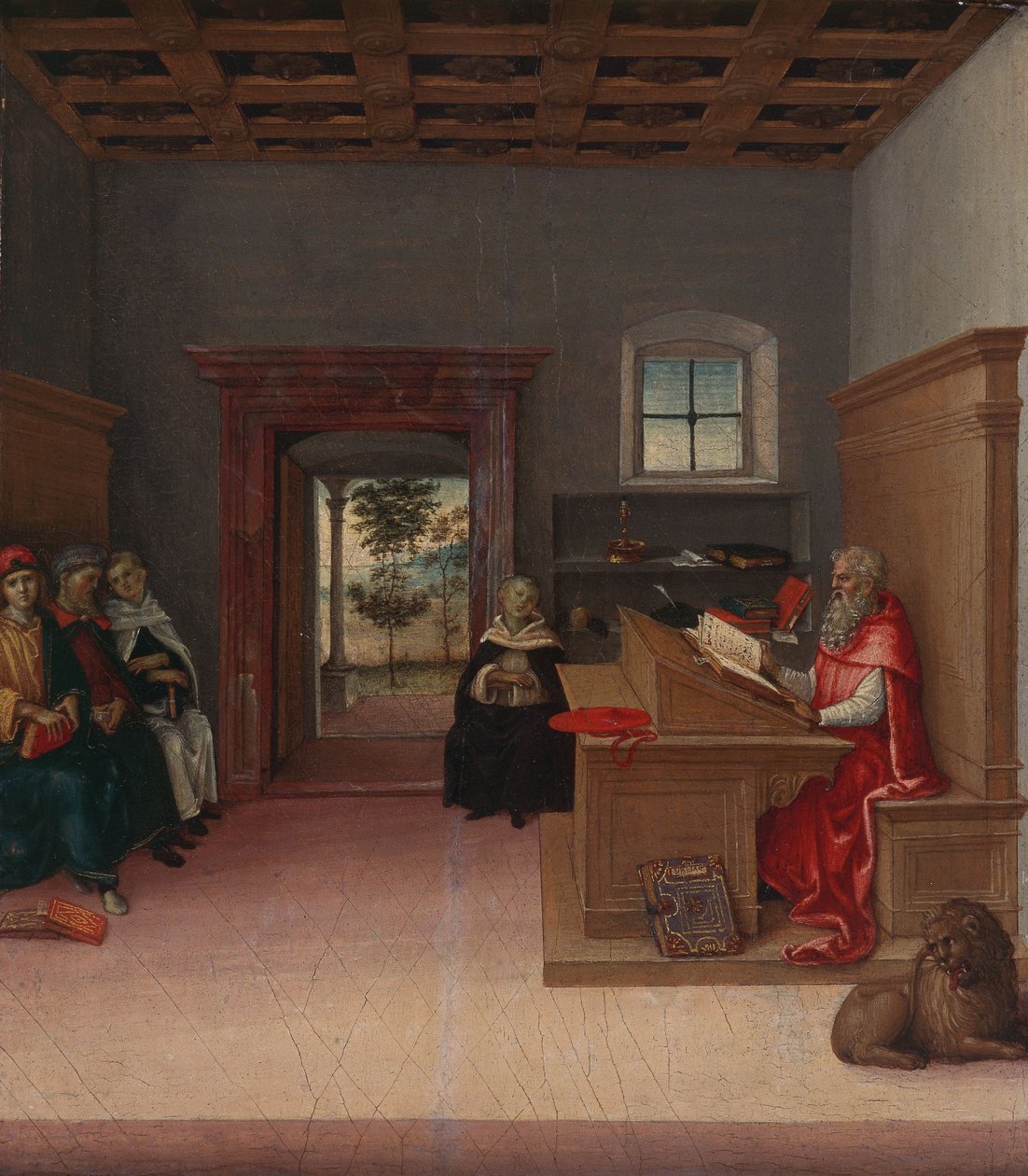 San Girolamo nello studio, 1500-04 circa (olio su tavola) da Giovanni di Pietro (c.1450 1529)