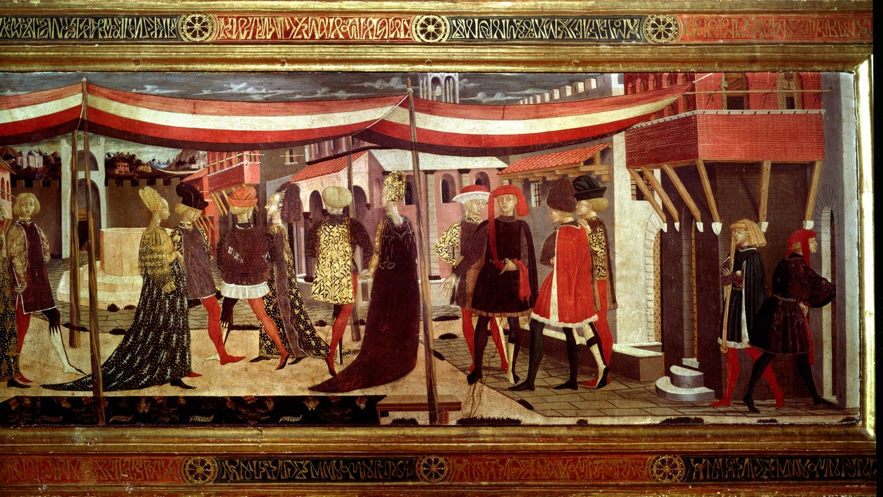 Cerimonia di matrimonio rinascimentale (dettaglio) da Giovanni di Ser Giovanni Scheggia