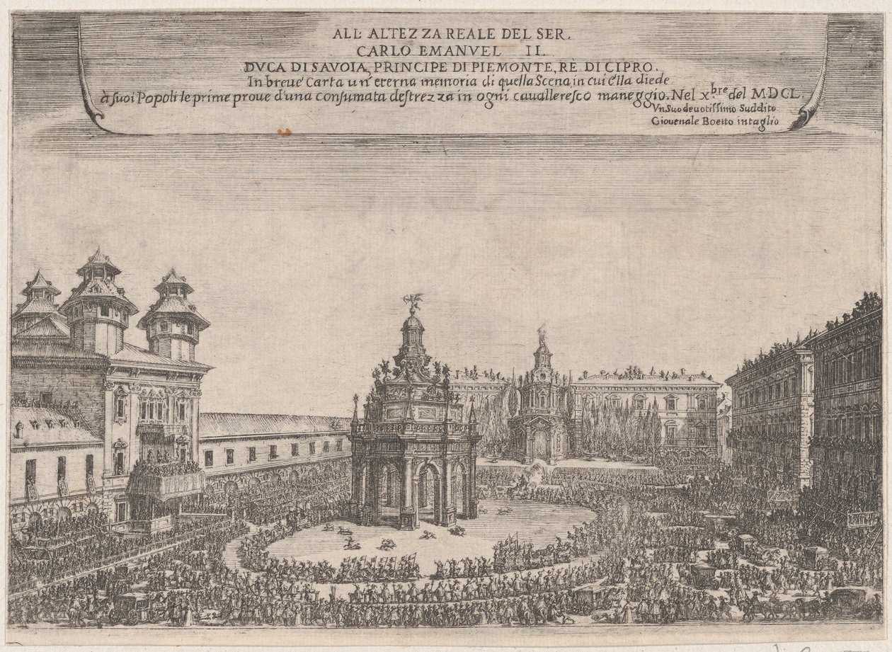 Festival a Torino, ottobre 1650, 1650 da Giovenale Boetto