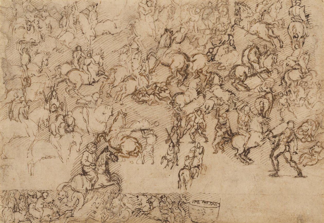 Scena di battaglia da Girolamo Genga