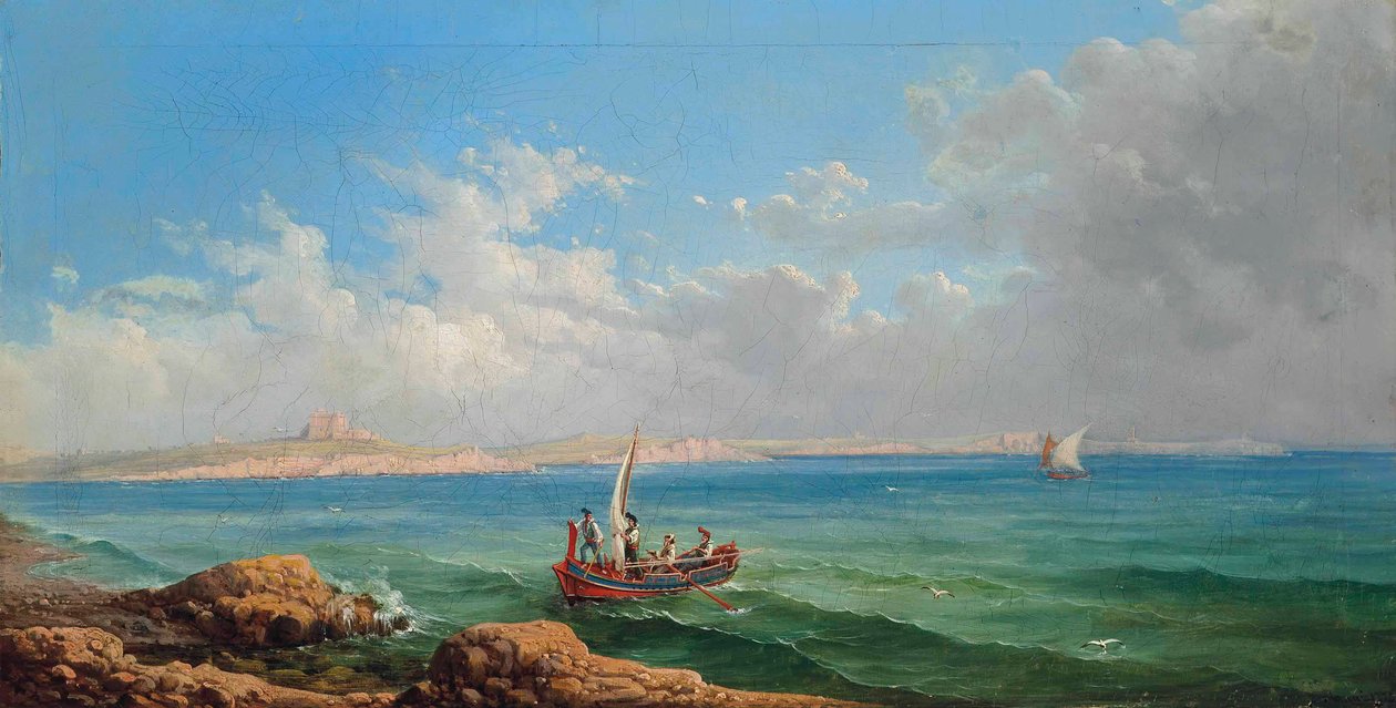 Girolamo Gianni, The sea approach to Marsa Scirocco da Girolamo Gianni