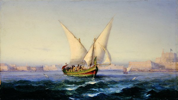 Fuori dal porto di Valetta da Girolamo Gianni