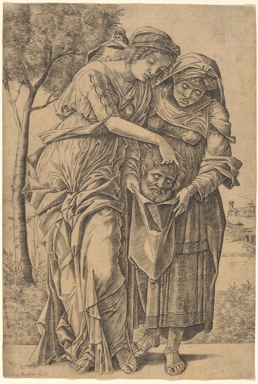 Giuditta con la testa di Oloferne da Girolamo Mocetto after Andrea Mantegna