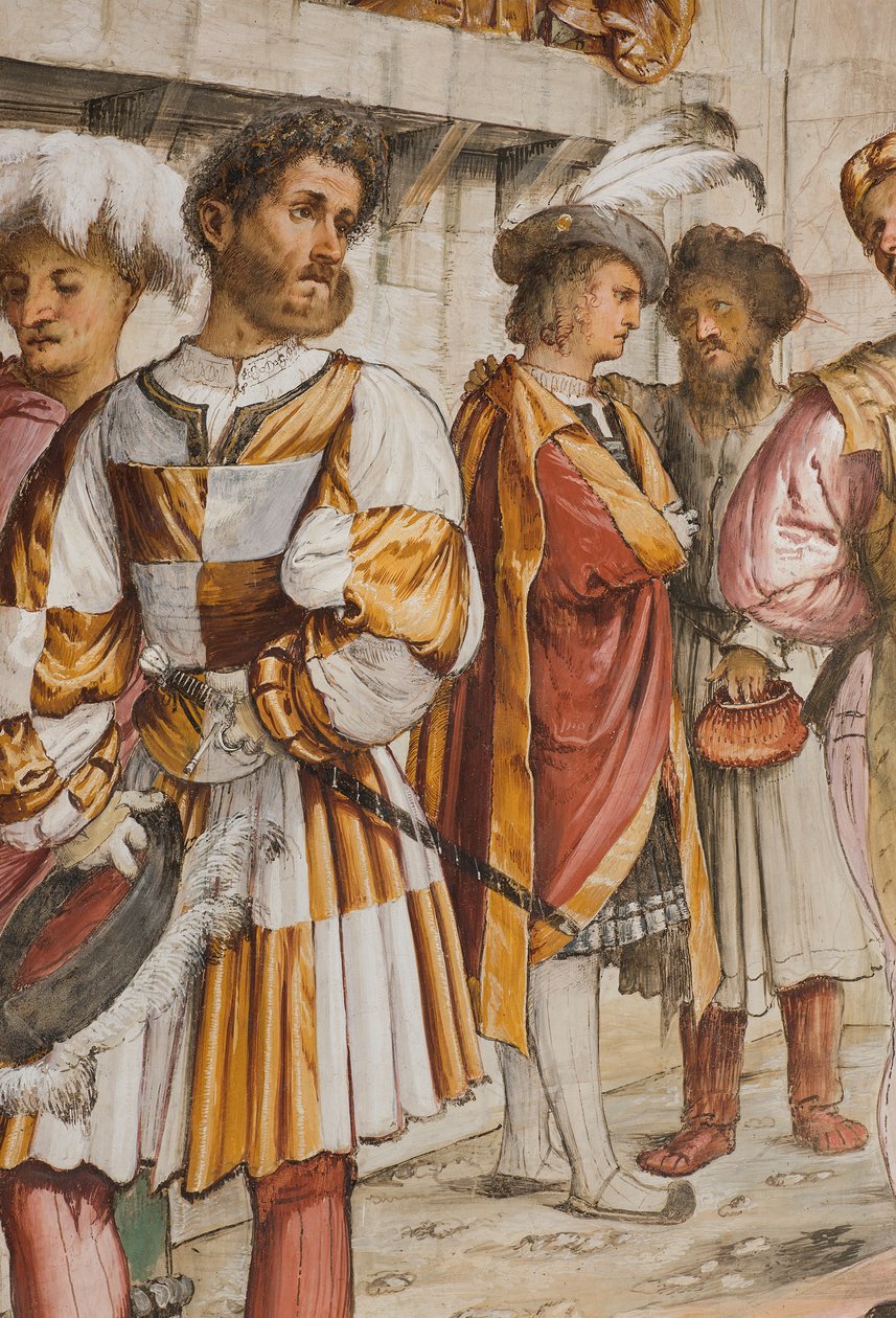 Navata Centrale, Quinta Campata Sud, Cristo davanti a Pilato, Girolamo Romanino da Girolamo Romanino