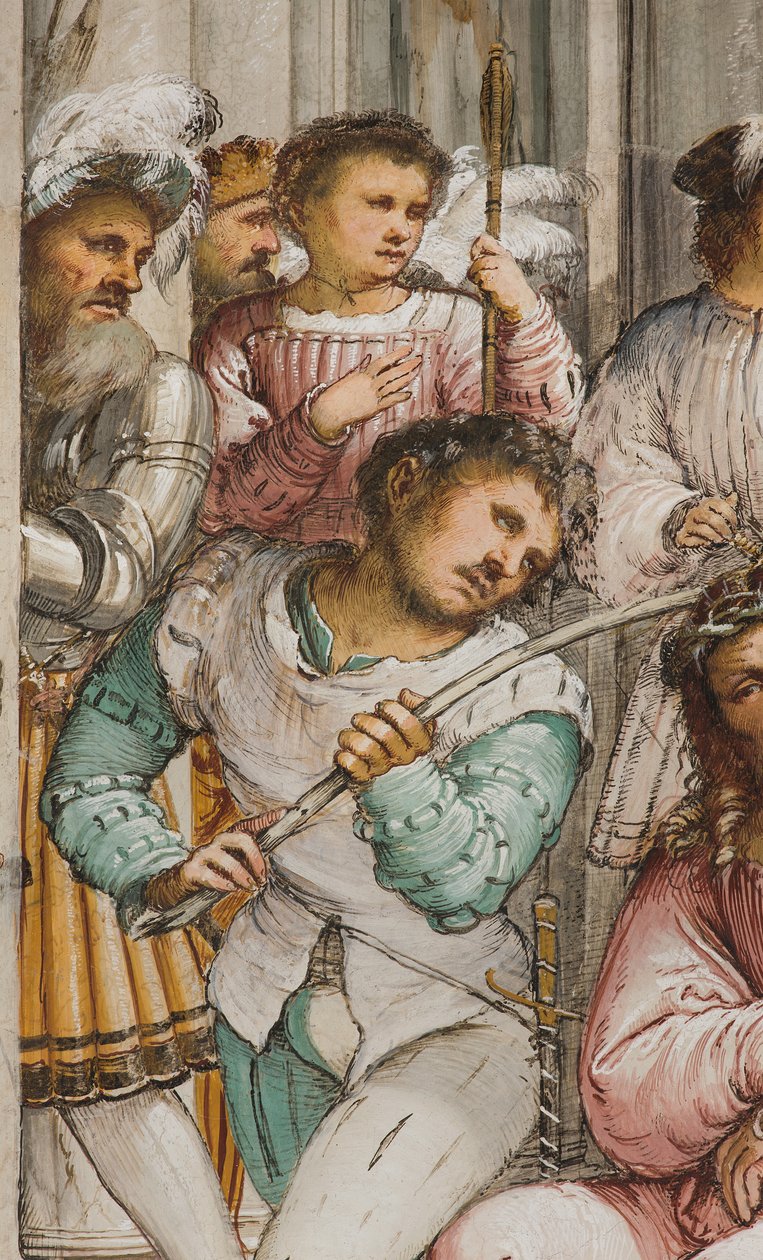 Navata centrale, Quarta campata sud, Incoronazione di spine, Girolamo Romanino da Girolamo Romanino