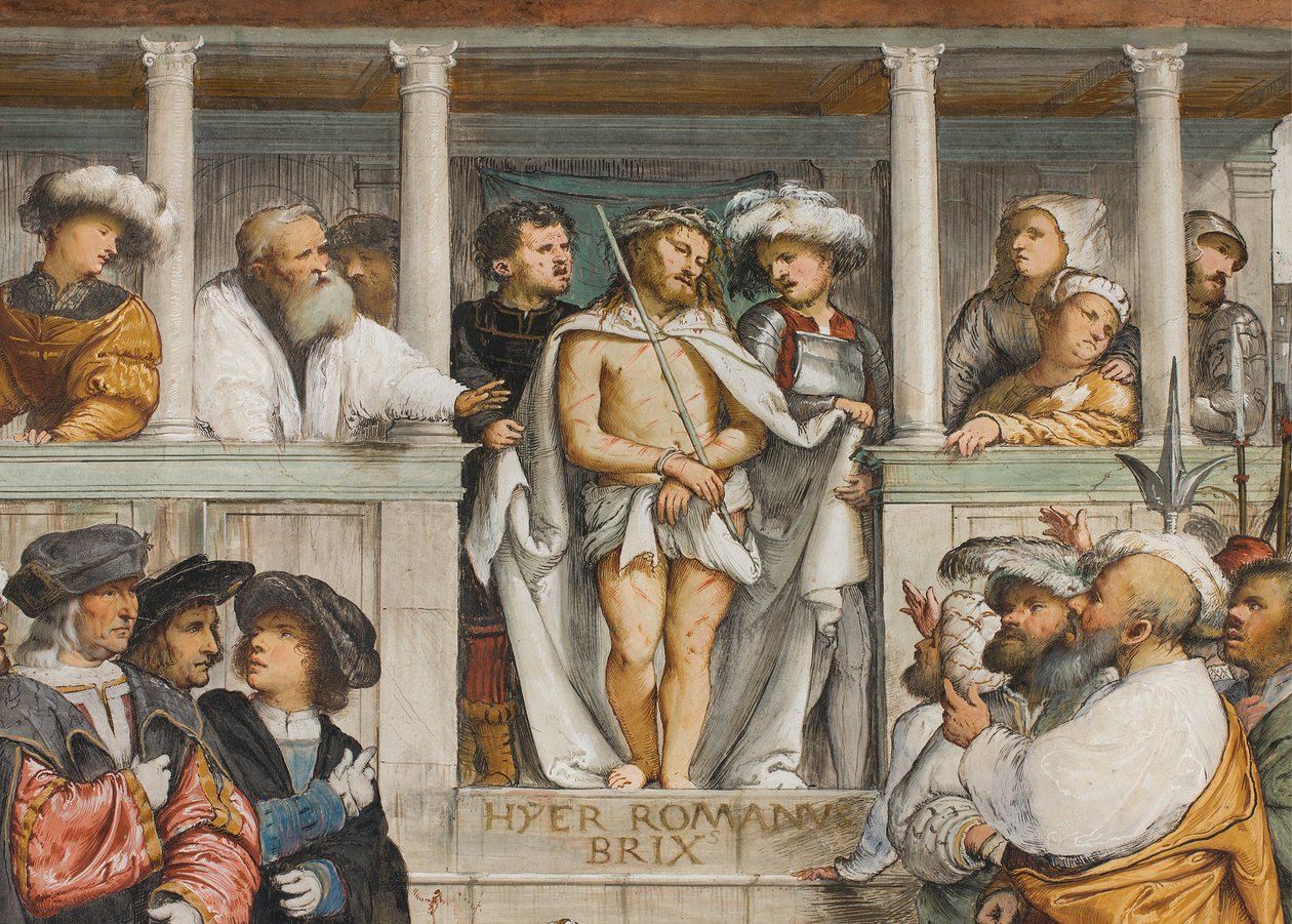 Navata centrale, Quarta campata sud, Ecce Homo, Girolamo Romanino da Girolamo Romanino
