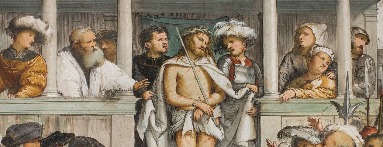 Navata centrale, Quarta Campata Sud, Ecce Homo, Girolamo Romanino da Girolamo Romanino