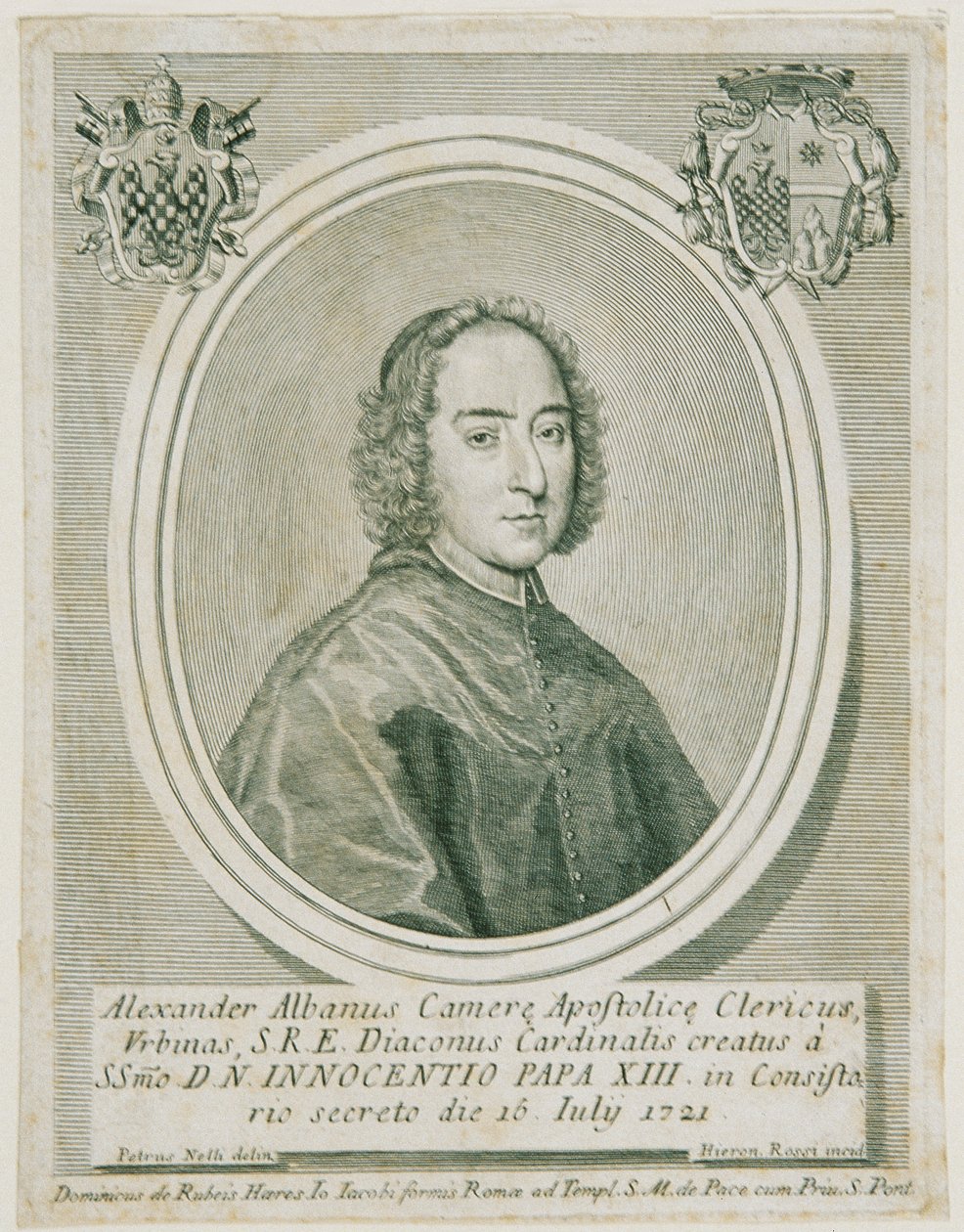 Cardinale Alessandro Albani da Girolamo Rossi