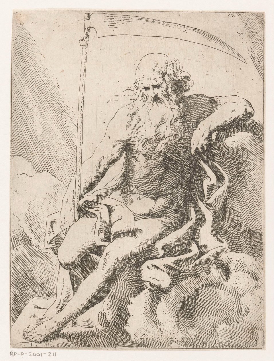 Saturno con falce da Girolamo Scarselli