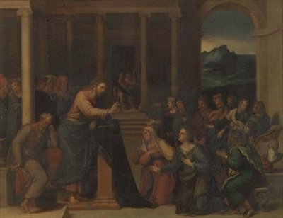 Cristo nella casa di Maria e Marta da Girolamo da Carpi