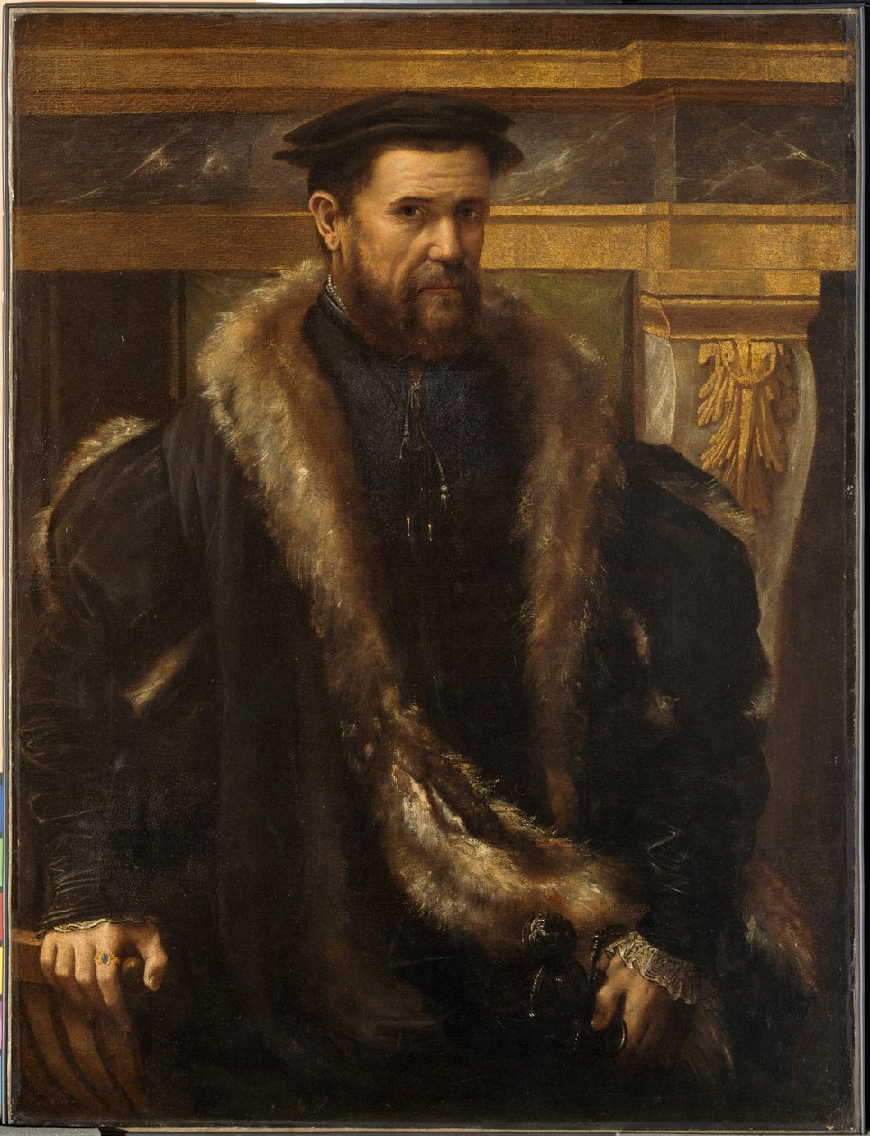 Ritratto di uomo, 1550 circa (olio su tela) da Girolamo da Carpi