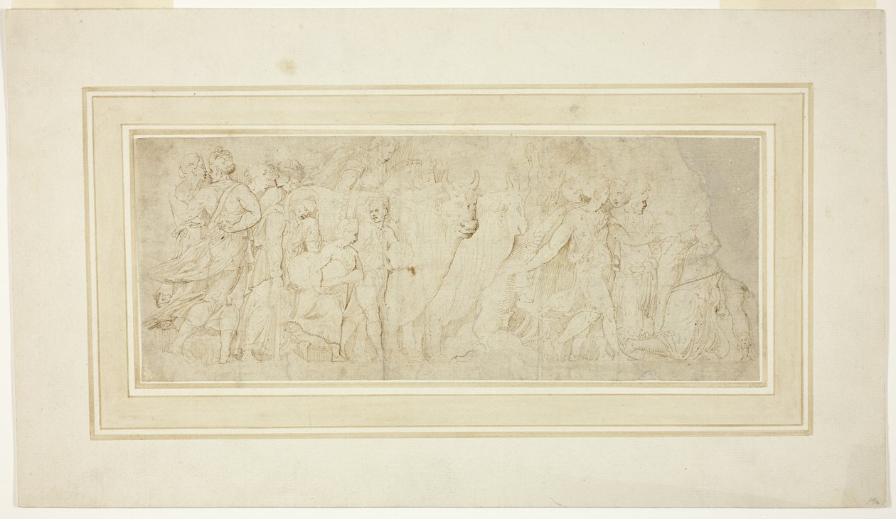 Processione di figure e buoi da Girolamo da Carpi