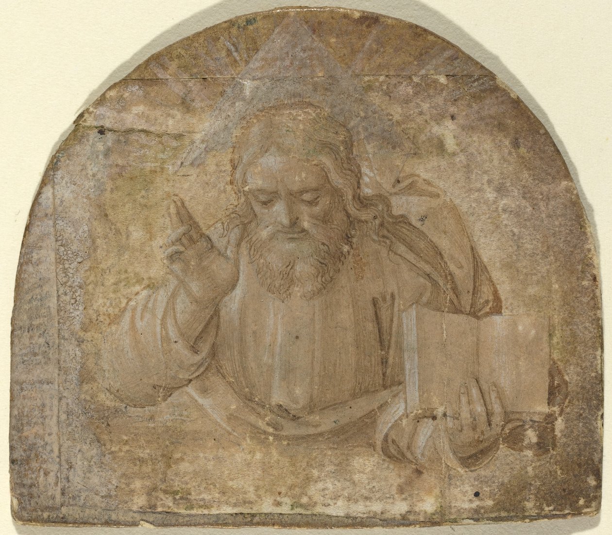 Dio Padre con la Mano Destra Alzata in Benedizione da Girolamo dai Libri