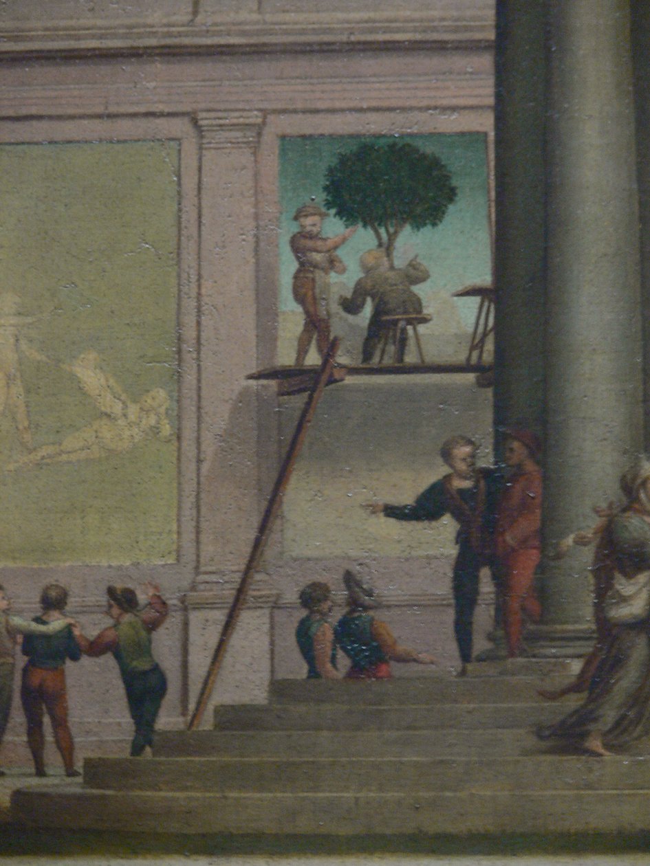 Il rapimento di Dina (Genesi 34). Kunsthistorisches Museum Wien, Gemäldegalerie, Inv. Nr. 1554, (dettaglio) da Giuliano Bugiardini