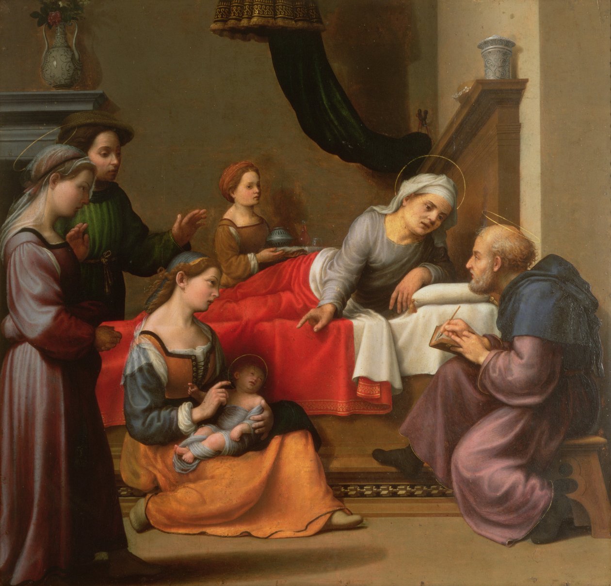 La nascita di San Giovanni Battista da Giuliano Bugiardini