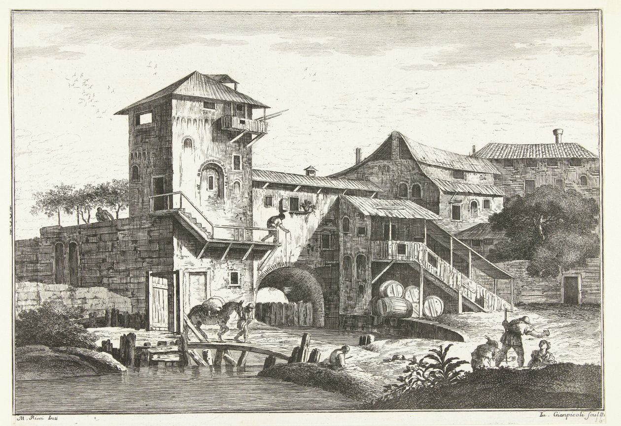 Casa con torre sull