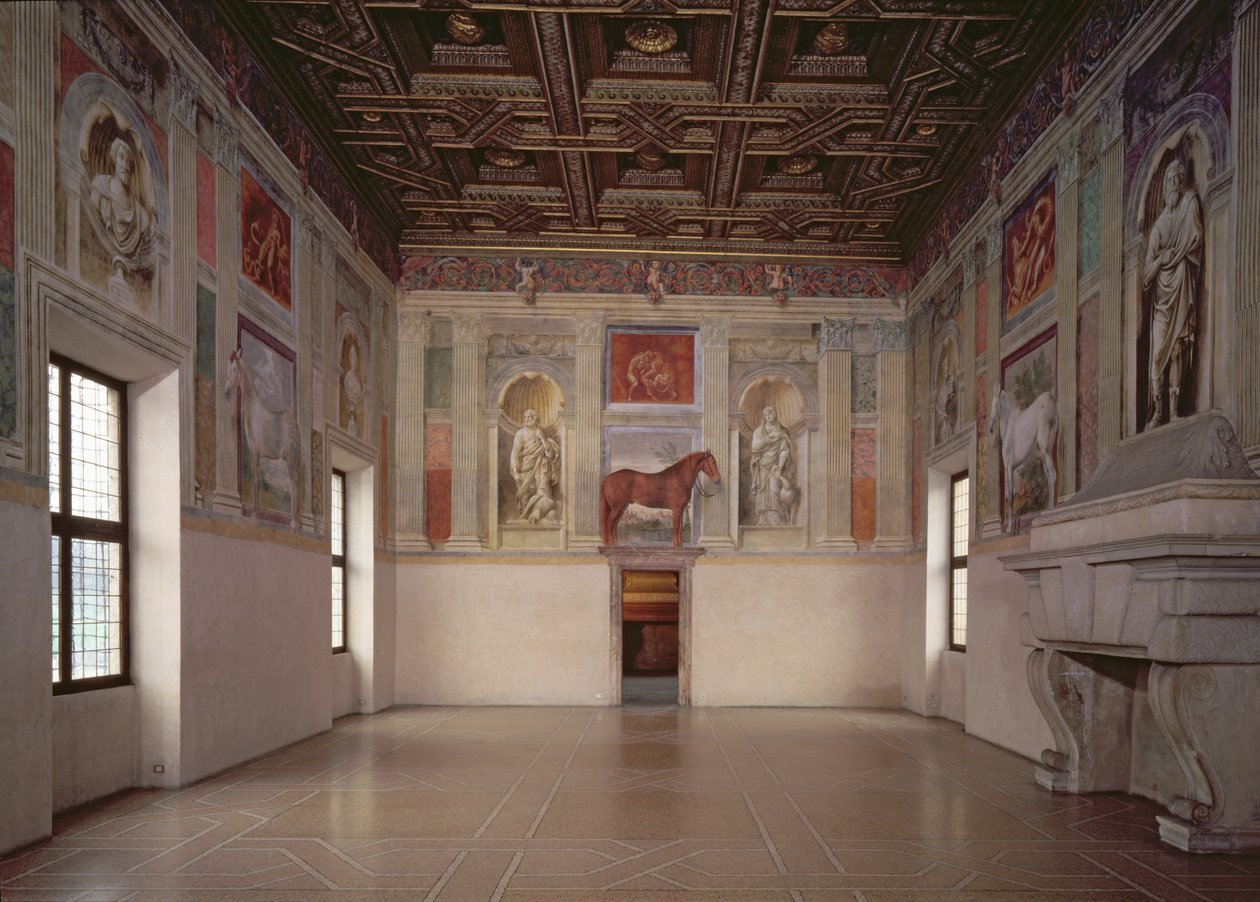 Veduta della Sala dei Cavalli, 1528 da Giulio Romano