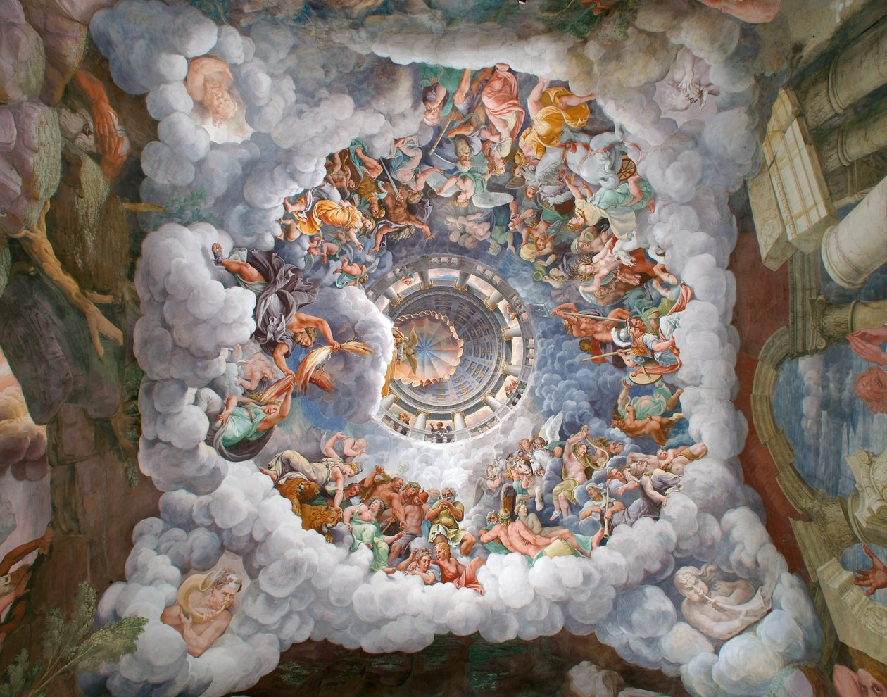 Zeus circondato da altri dei dell