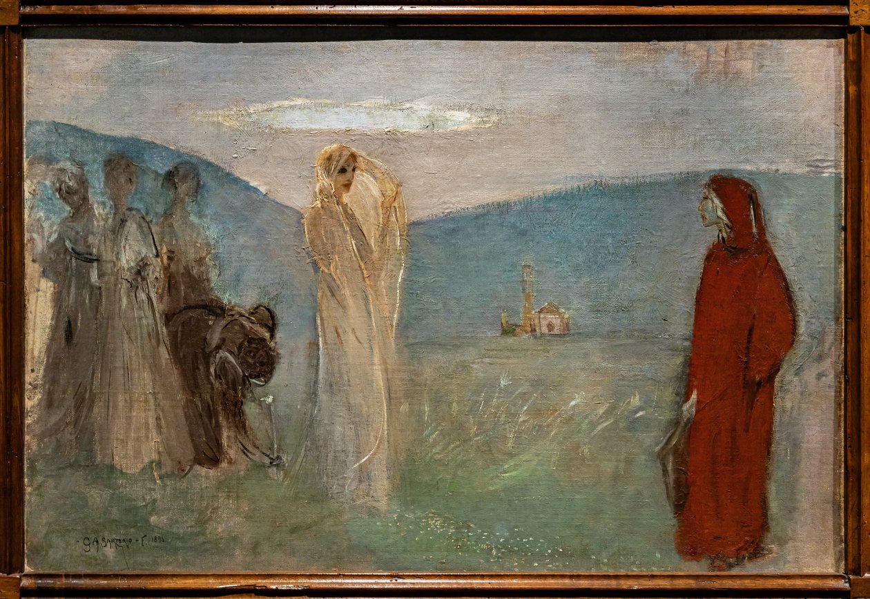 Dante e Beatrice da Giulio Aristide Sartorio