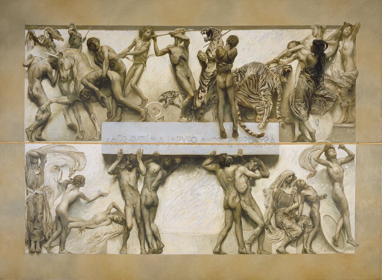 Amore, dal Ciclo della Vita Umana da Giulio Aristide Sartorio
