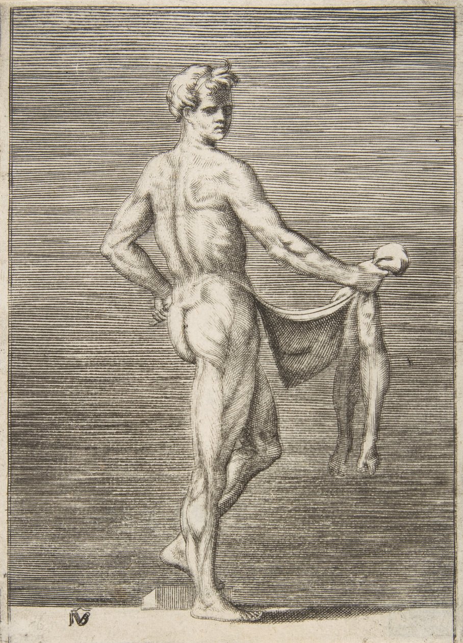Uomo scuoiato visto da dietro da Giulio Bonasone