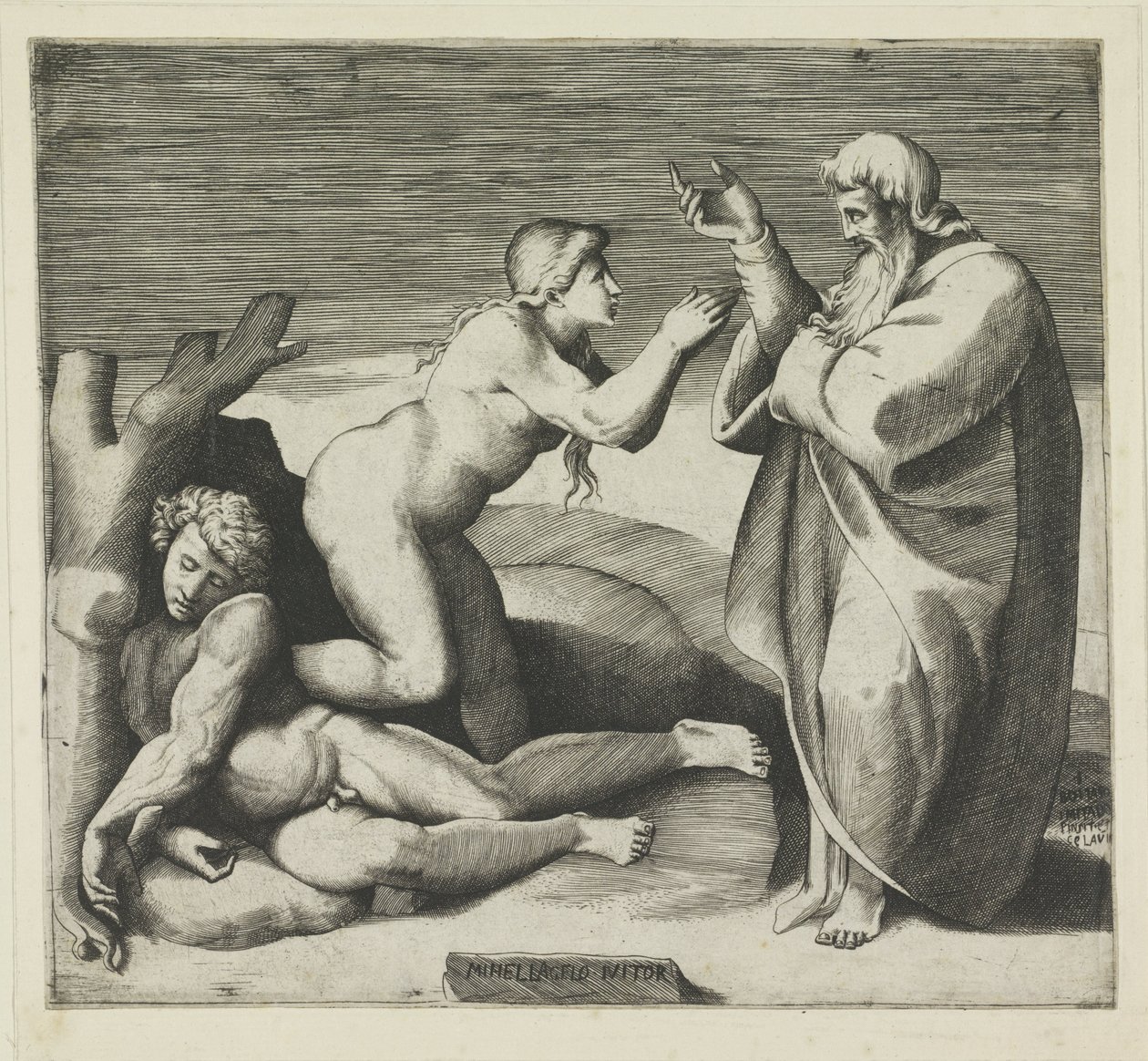 Creazione di Eva da Giulio Bonasone