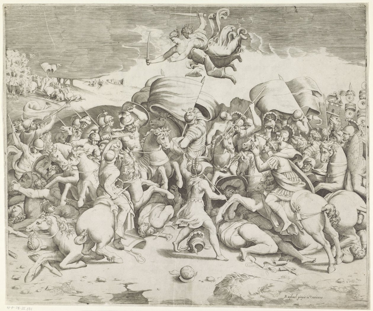 Battaglia del ponte Milvio da Giulio Bonasone