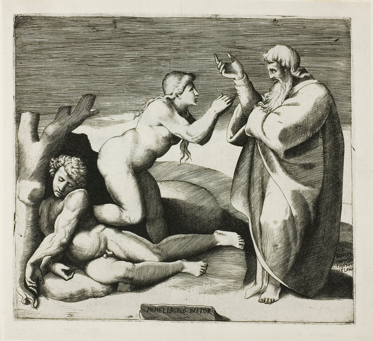 La Creazione di Eva da Giulio Bonasone