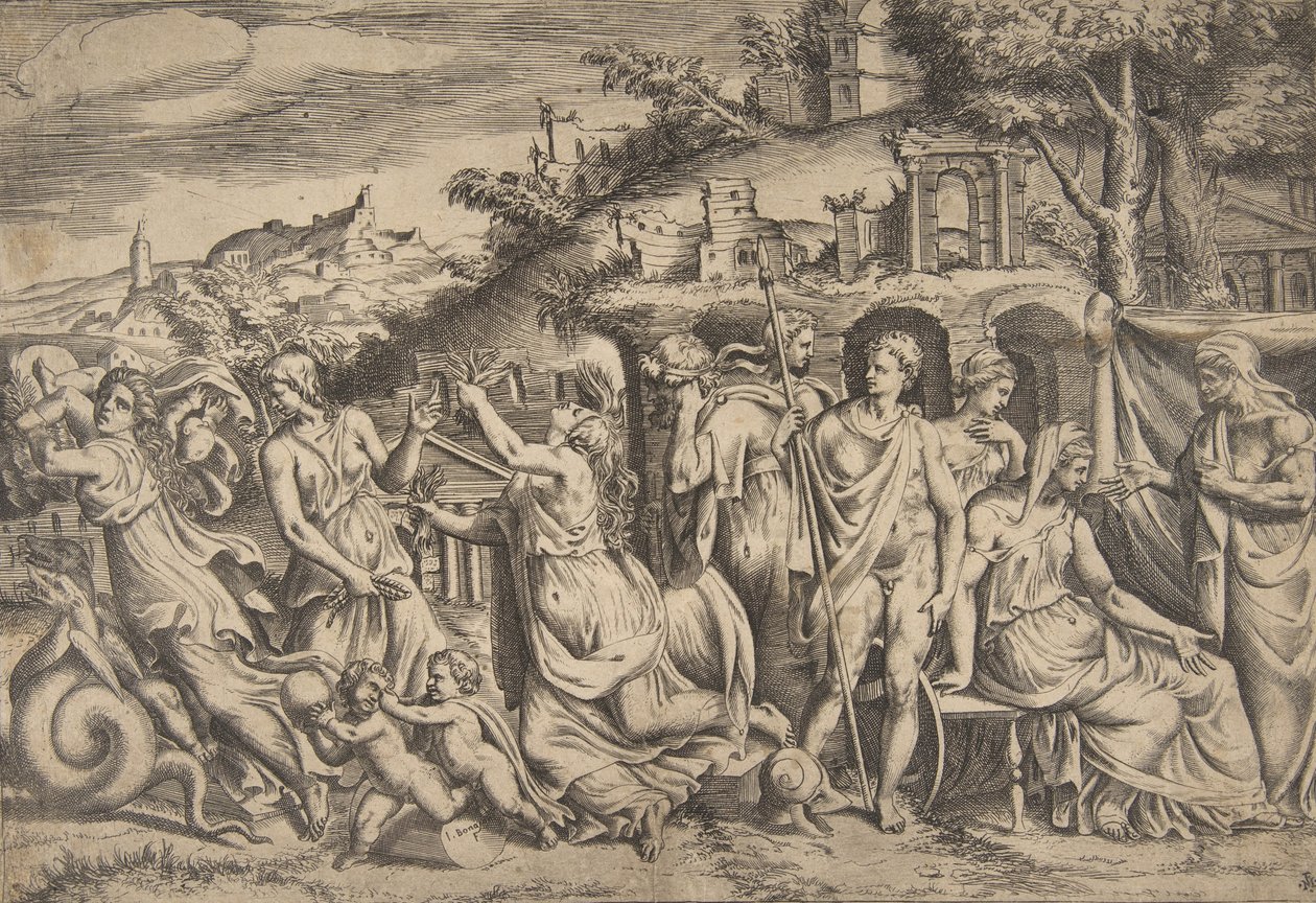 La storia di Giasone e Medea da Giulio Bonasone