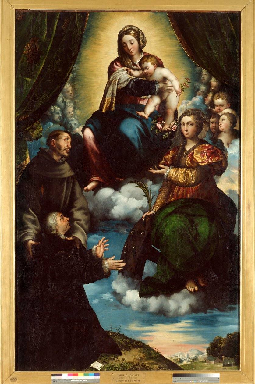 La Madonna col Bambino, Santa Caterina d