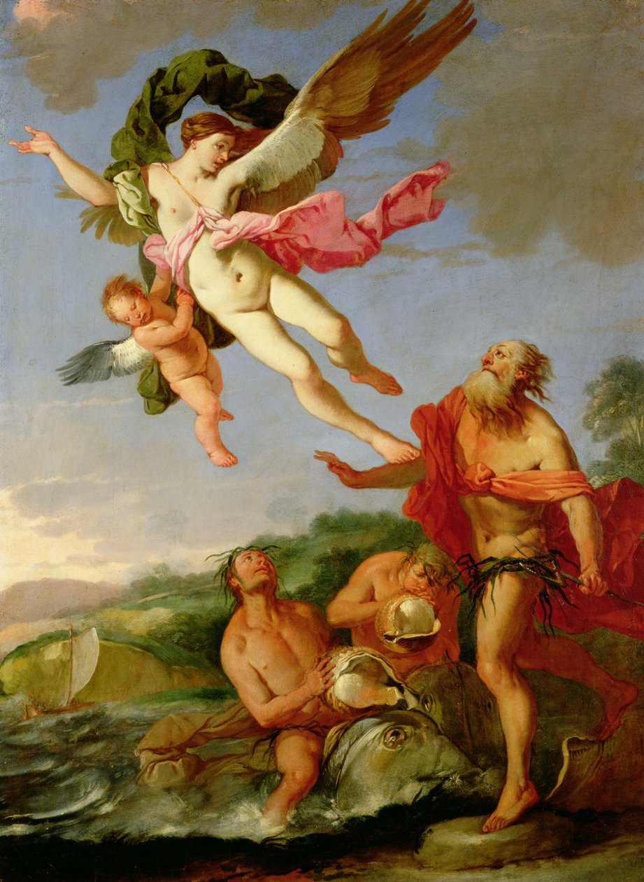 Nettuno che insegue Coronide da Giulio Carpioni